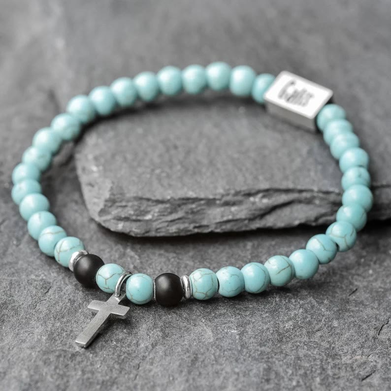 Pulsera Elástica Blessing Turquesa