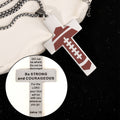 Collar Cruz de Oración por Bendiciones de Fútbol Estilo Deportivo