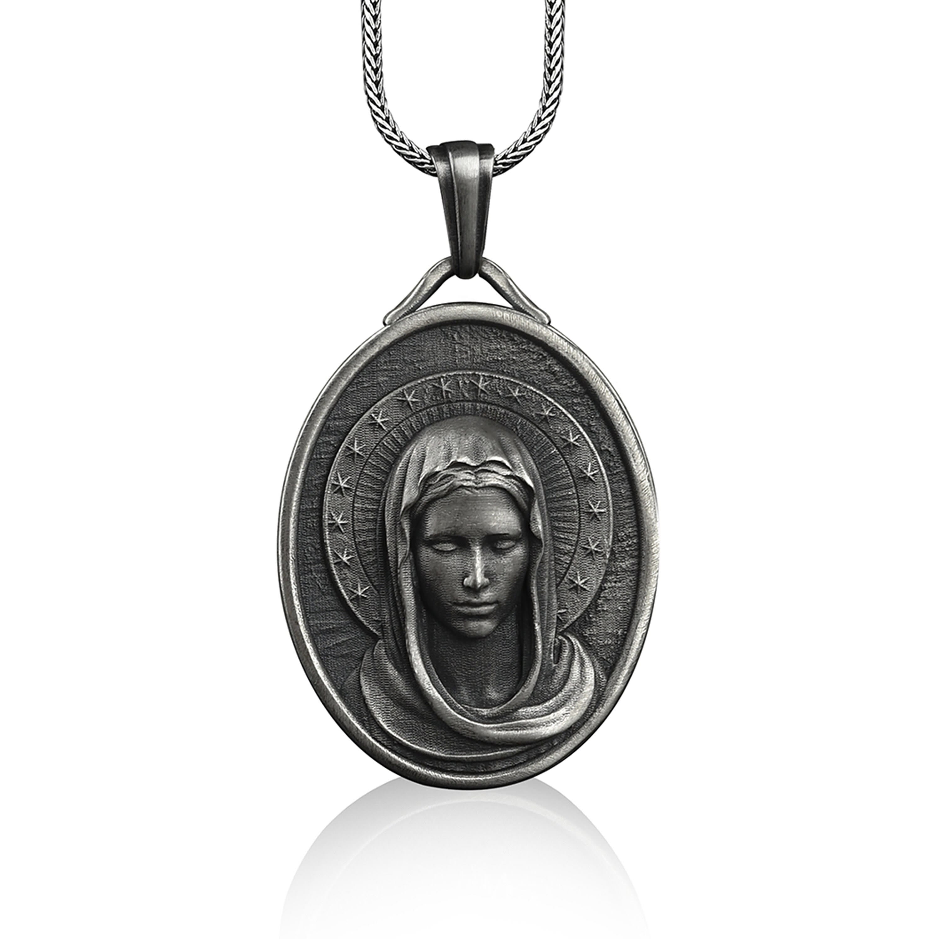 Collar de acero inoxidable Asunción de la Virgen María