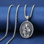 Collier pendentif Saint Antoine et l'Enfant Jésus