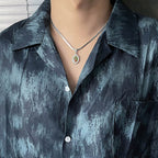 Collier coloré en chaîne d'os de serpent Notre-Dame de Guadalupe
